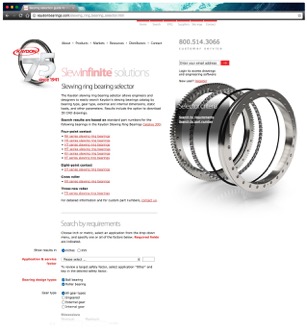New Online Selector for Slewing Ring Bearings